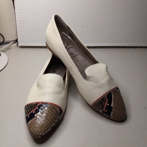 AGL Flat Leather Shoes - Picture 1 of 5